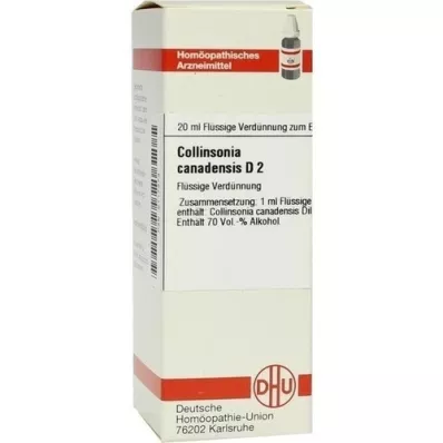 COLLINSONIA CANADENSIS D 2 Fortynding, 20 ml