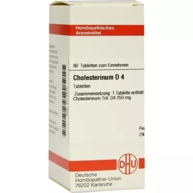 CHOLESTERINUM D 4 tabletter, 80 stk