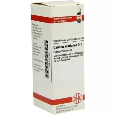 CARDUUS MARIANUS D 1 fortynding, 20 ml