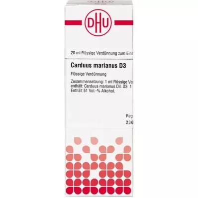 CARDUUS MARIANUS D3-fortynding, 20 ml