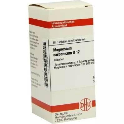 MAGNESIUM CARBONICUM D 12 tabletter, 80 stk