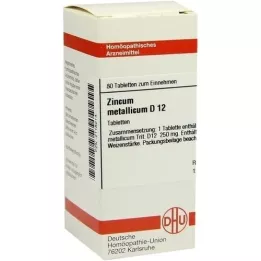 ZINCUM METALLICUM D 12 tabletter, 80 stk