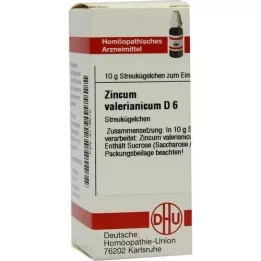 ZINCUM VALERIANICUM D 6 kugler, 10 g