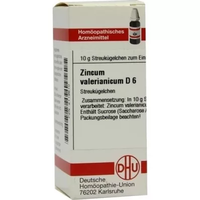 ZINCUM VALERIANICUM D 6 kugler, 10 g