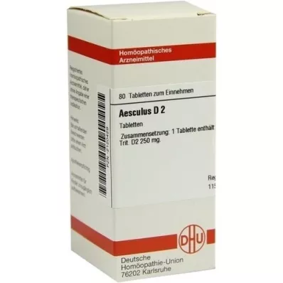 AESCULUS D 2 tabletter, 80 stk