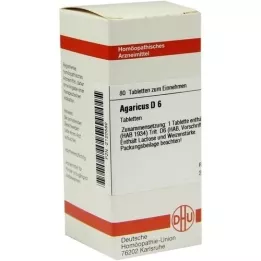 AGARICUS D 6 tabletter, 80 stk
