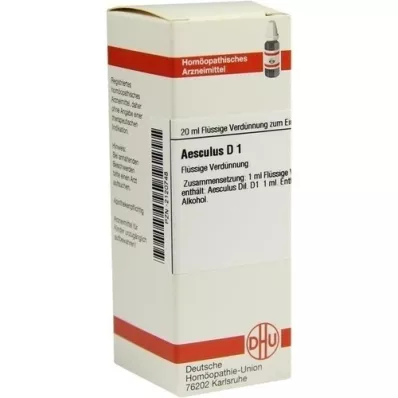 AESCULUS D 1 fortynding, 20 ml