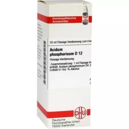 ACIDUM PHOSPHORICUM D 12 Fortynding, 20 ml