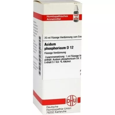 ACIDUM PHOSPHORICUM D 12 Fortynding, 20 ml