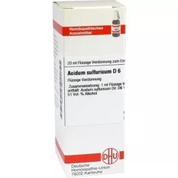 ACIDUM SULFURICUM D6 Fortynding, 20 ml