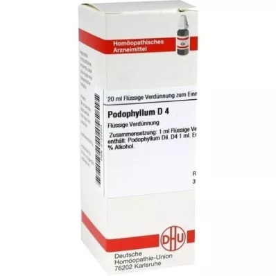 PODOPHYLLUM D4-fortynding, 20 ml