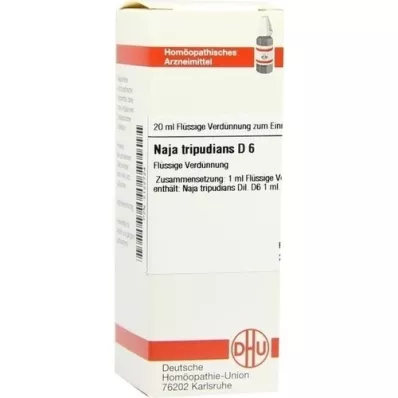 NAJA TRIPUDIANS D6 Fortynding, 20 ml