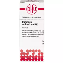 STRONTIUM CARBONICUM D 12 tabletter, 80 stk