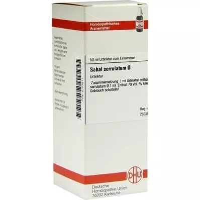 SABAL SERRULATUM Modertinktur, 50 ml