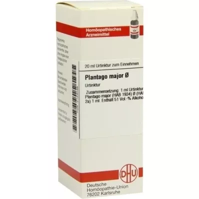 PLANTAGO MAJOR Moder tinktur, 20 ml
