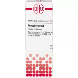 PHOSPHORUS D 20 Fortynding, 20 ml