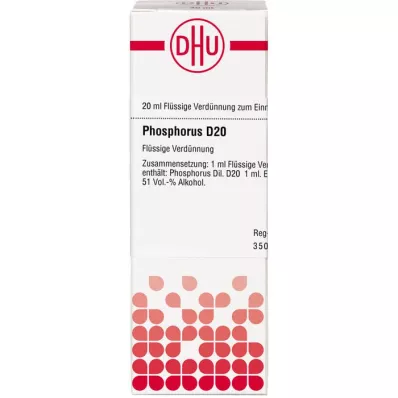 PHOSPHORUS D 20 Fortynding, 20 ml