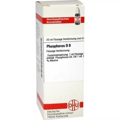 PHOSPHORUS D 8 Fortynding, 20 ml