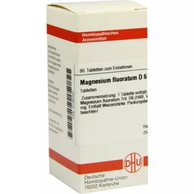 MAGNESIUM FLUORATUM D 6 tabletter, 80 stk
