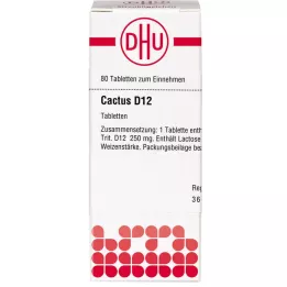 CACTUS D 12 tabletter, 80 stk