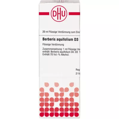 BERBERIS AQUIFOLIUM D3-fortynding, 20 ml