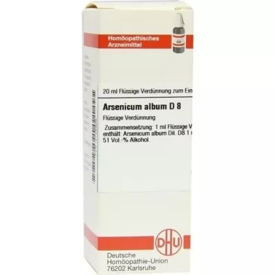 ARSENICUM ALBUM D 8 Fortynding, 20 ml