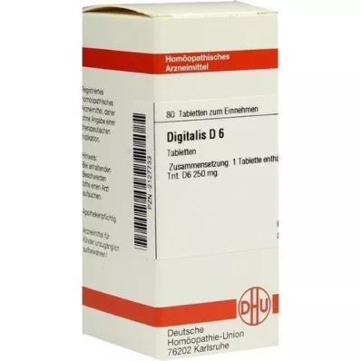 DIGITALIS D 6 tabletter, 80 stk