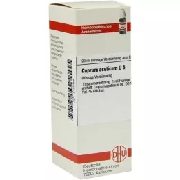 CUPRUM ACETICUM D6 Fortynding, 20 ml