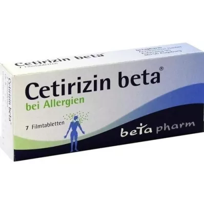 CETIRIZIN beta filmovertrukne tabletter, 7 stk