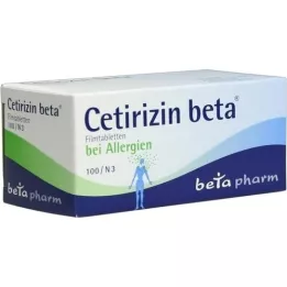 CETIRIZIN beta filmovertrukne tabletter, 100 stk