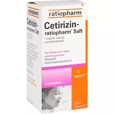 CETIRIZIN-ratiopharm juice, 75 ml