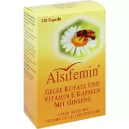 ALSIFEMIN Royal Jelly+Vit.E med Ginseng kapsler, 120 stk