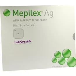 MEPILEX Ag skumbandage 15x15 cm steril, 5 stk