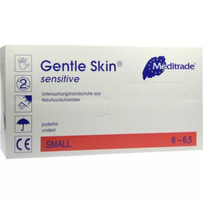 GENTLE SKIN Sensitive U.Hands.Lat.unster.pf størrelse S, 100 stk