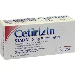 CETIRIZIN STADA 10 mg filmovertrukne tabletter, 7 stk