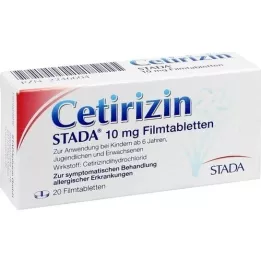 CETIRIZIN STADA 10 mg filmovertrukne tabletter, 20 stk