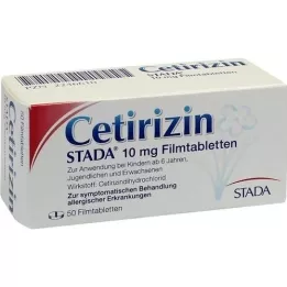 CETIRIZIN STADA 10 mg filmovertrukne tabletter, 50 stk