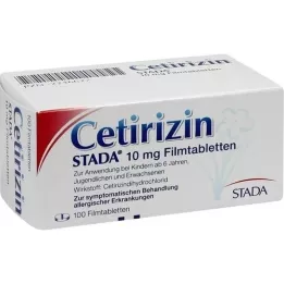 CETIRIZIN STADA 10 mg filmovertrukne tabletter, 100 stk