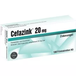 CEFAZINK 20 mg filmovertrukne tabletter, 100 stk