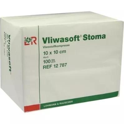 VLIWASOFT Stomi komprimerer 10x10 cm 4 gange, 100 stk VLIWASOFT Stomi komprimerer 10x10 cm 4 gange, 100 stk