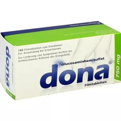 DONA 750 mg filmovertrukne tabletter, 180 stk DONA 750 mg filmovertrukne tabletter, 180 stk