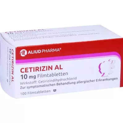 CETIRIZIN AL 10 mg filmovertrukne tabletter, 100 stk