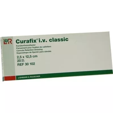 CURAFIX i.v.klassiske plastre 2,5x12,5 cm, 20 stk