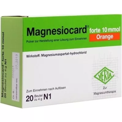 MAGNESIOCARD forte 10 mmol Orange Plv.z.H.e.L.z.E., 20 stk