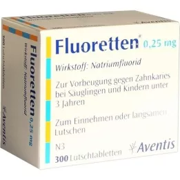 FLUORETTEN 0,25 mg tabletter, 300 stk