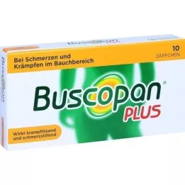 BUSCOPAN plus 10 mg/800 mg suppositorier, 10 stk