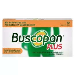 BUSCOPAN plus 10 mg/800 mg suppositorier, 10 stk