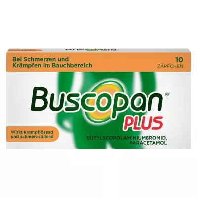 BUSCOPAN plus 10 mg/800 mg suppositorier, 10 stk