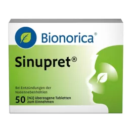 SINUPRET overtrukne tabletter, 50 stk