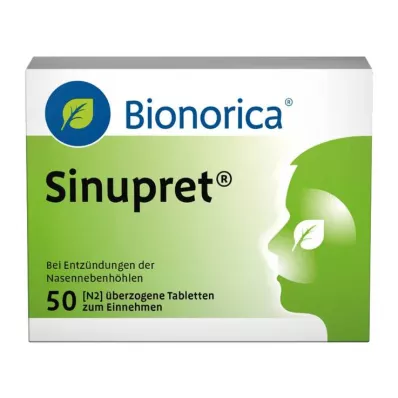 SINUPRET overtrukne tabletter, 50 stk